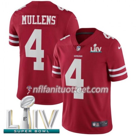 Miesten San Francisco 49ers NFL Pelipaita Nick Mullens 4 Nike Punainen 2020 Super Bowl LIV
